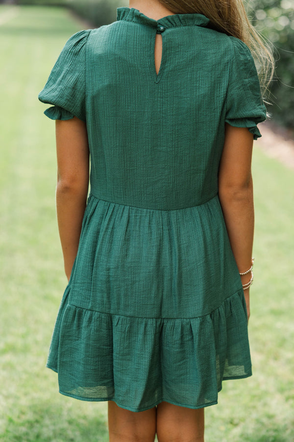 Girls: Your Fairytale Emerald Crochet Dress