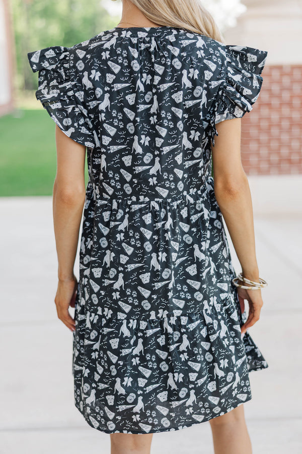 At This Time Black Bulldogs Dress