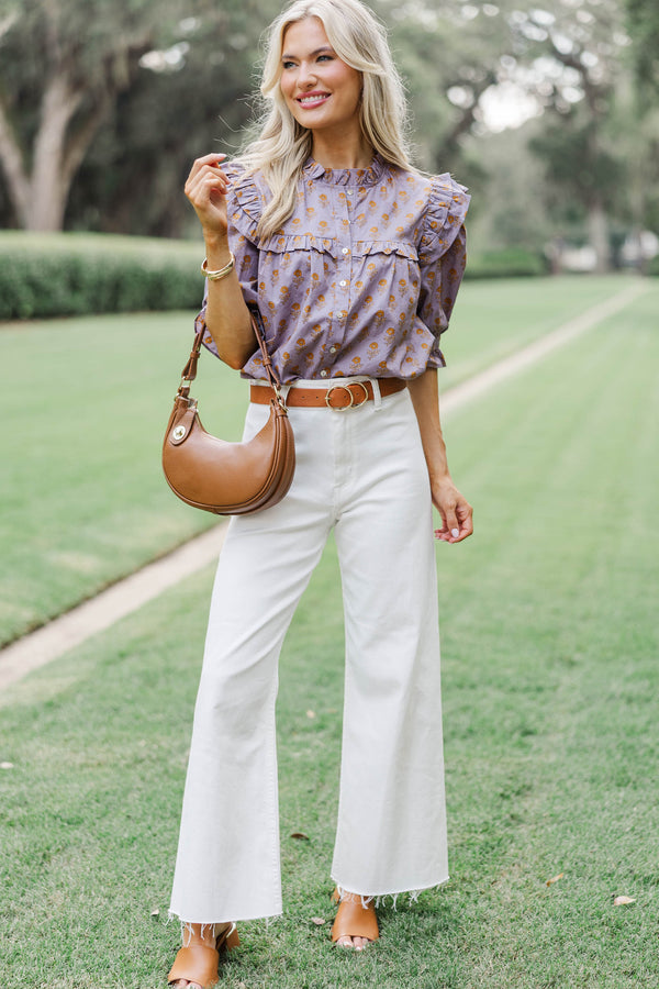 Your New Favorite Purple Medallion Blouse