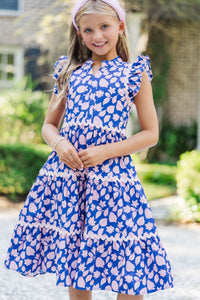 Girls: Created Beauty Navy Floral Midi Dress