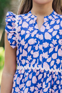 Girls: Created Beauty Navy Floral Midi Dress