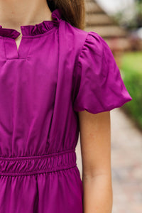 Girls: The Lily Claire Plum Purple Dress
