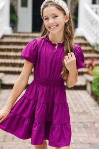 Girls: The Lily Claire Plum Purple Dress