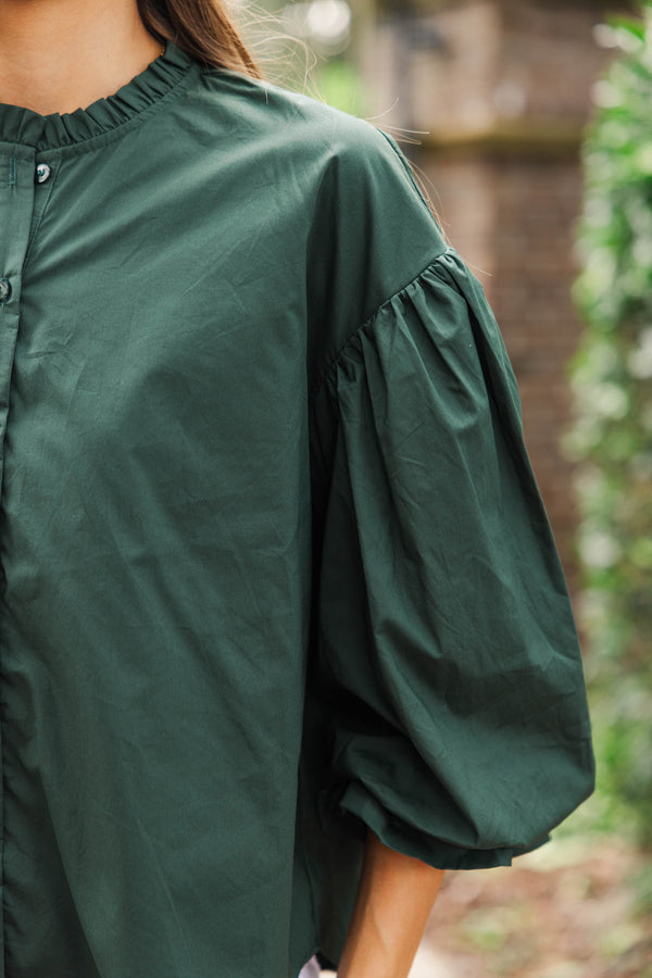 Take Your Turn Emerald Blouse