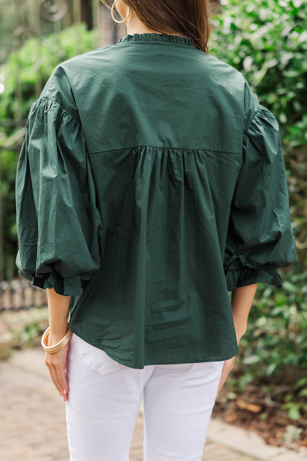 Take Your Turn Emerald Blouse
