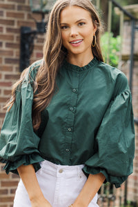 Take Your Turn Emerald Blouse