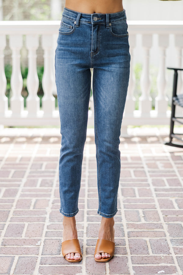 All Set To Go Blue Dark Wash Denim Jeans