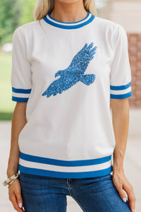 Stay In Character White Eagle Sweater