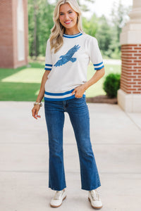 Stay In Character White Eagle Sweater
