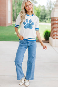 Stay In Character White Wildcats Sweater