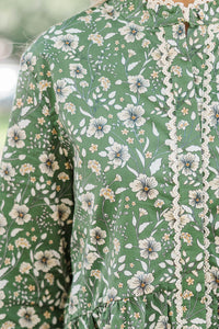 Always The One Emerald Floral Shift Dress