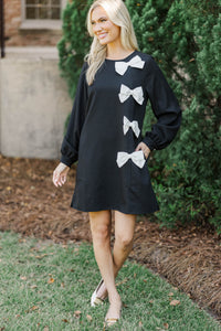 Modern Muse Black Bow Dress
