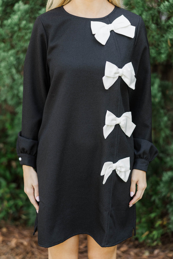 Modern Muse Black Bow Dress