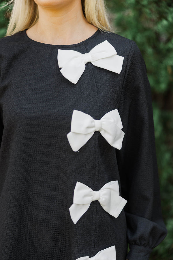 Modern Muse Black Bow Dress