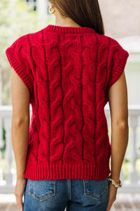 What You Need To Know Red Cable Knit Sweater