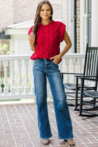 What You Need To Know Red Cable Knit Sweater