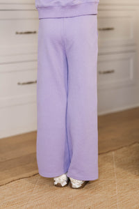 Girls: Out For A Walk Lavender Textured Pants