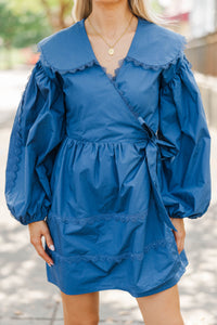 She's That Girl Blue Collared Dress