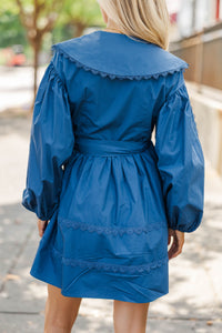 She's That Girl Blue Collared Dress