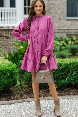 Made You Blush Mauve Babydoll Dress – Shop the Mint