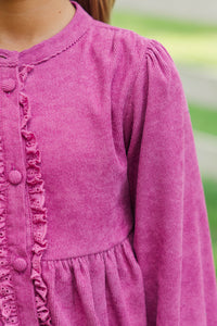 Girls: Magical Moments Mauve Babydoll Dress