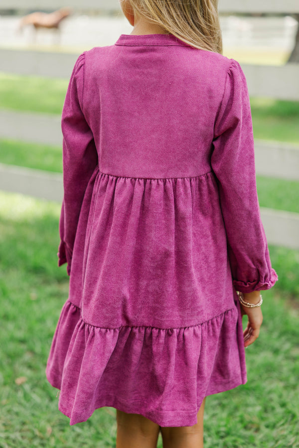 Girls: Magical Moments Mauve Babydoll Dress