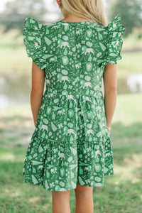 Girls: At This Time Lions Print Dress