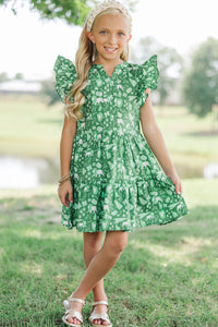 Girls: At This Time Lions Print Dress
