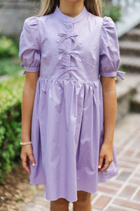 Girls: The Audrey Lilac Babydoll Dress