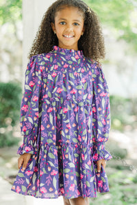 Girls: All About It Purple Babydoll Dress