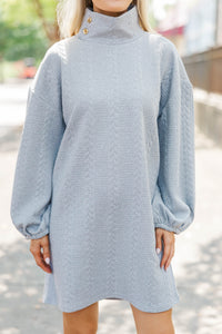 What You've Been Looking For Grey Quilted Dress