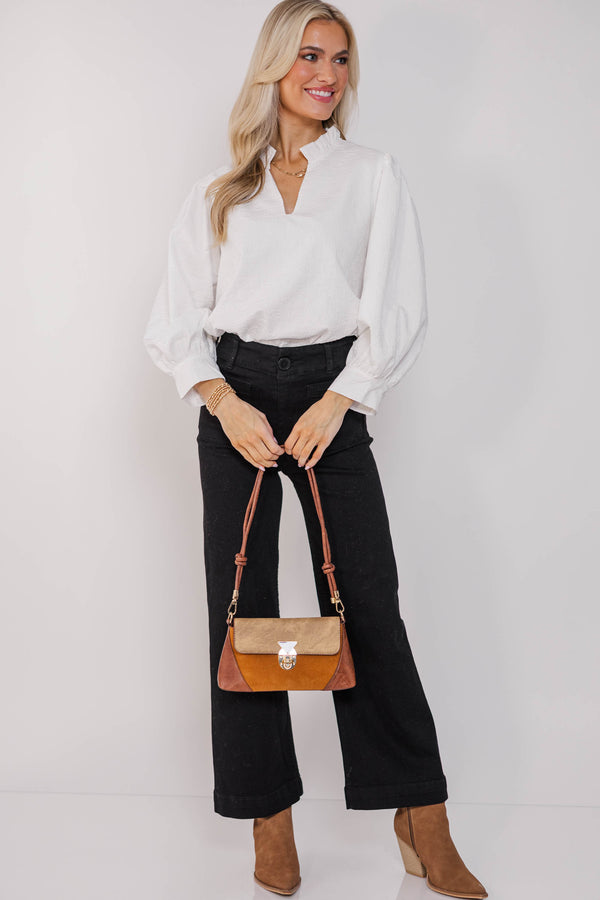 Believe What You See Cream Blouse