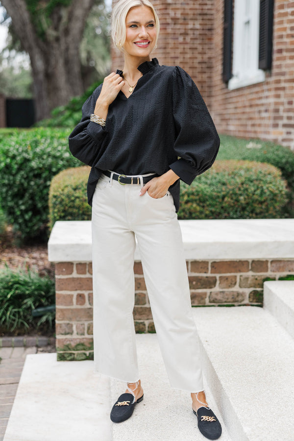 Believe What You See Black Blouse