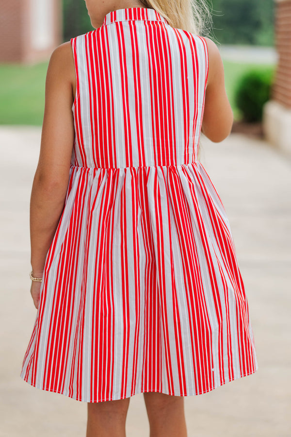 Girls: The Ariana Red Striped Sleeveless Dress, (14/16) - The Mint Julep Boutique Girls: The Ariana Red Striped Sleeveless Dress, (14/16) - The Mint Julep Boutique