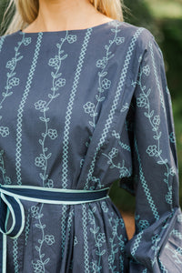 Stay Close Blue Floral Dress