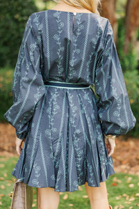 Stay Close Blue Floral Dress