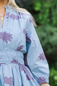 It's All Alright Plum Floral Dress