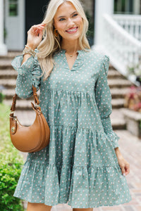In Your Happy Place Olive Medallion Dress