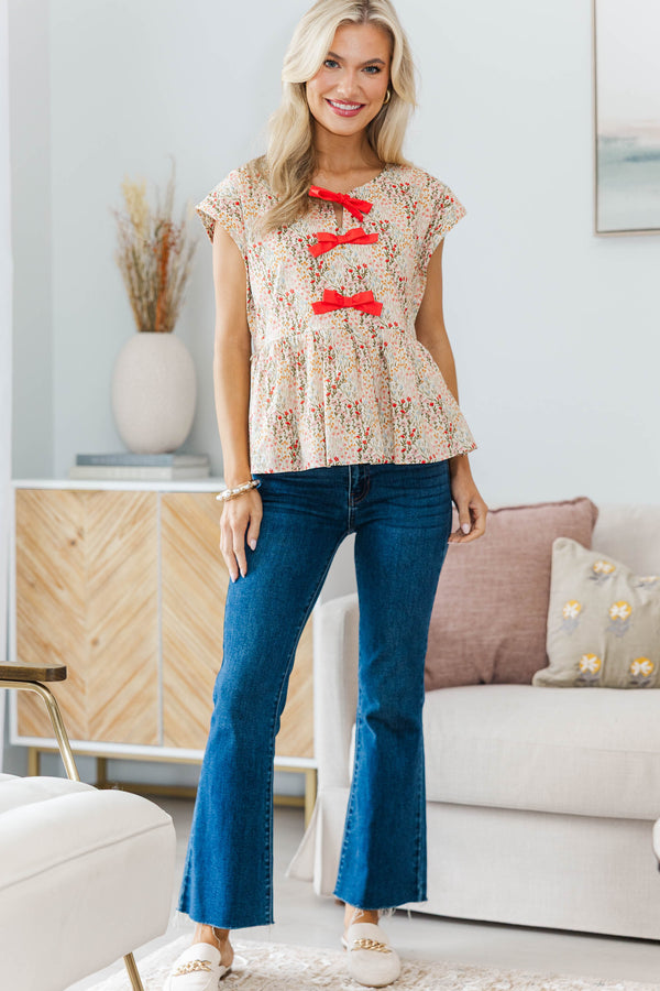 NURSING COLLECTION: Great Days Ahead Bow Blouse