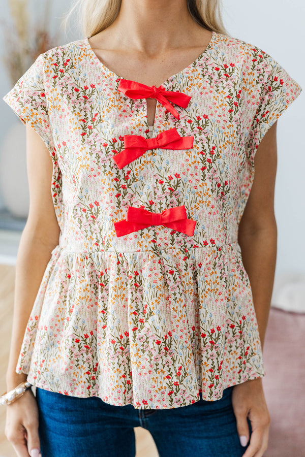 NURSING COLLECTION: Great Days Ahead Bow Blouse