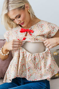 NURSING COLLECTION: Great Days Ahead Bow Blouse