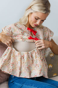 NURSING COLLECTION: Great Days Ahead Bow Blouse