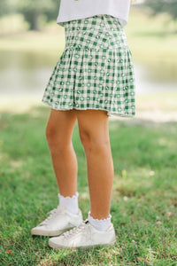 Girls: The Sadie Green Gameday Checkered Skort