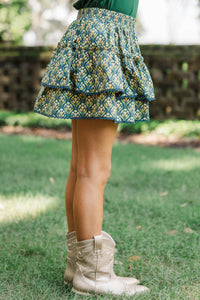 Girls: Sweet Dreams Emerald Medallion Skort