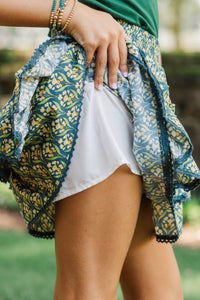 Girls: Sweet Dreams Emerald Medallion Skort