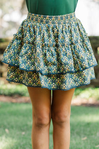 Girls: Sweet Dreams Emerald Medallion Skort
