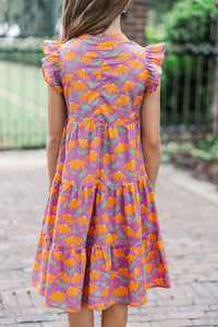 Girls: Make It Your Own Purple Floral Midi Dress