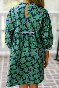Girls: All About It Green Floral Dress