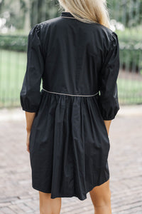 Sweet Time Black Babydoll Dress