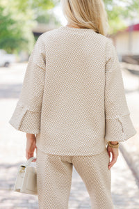 The Good Mood Cream Medallion Textured Set